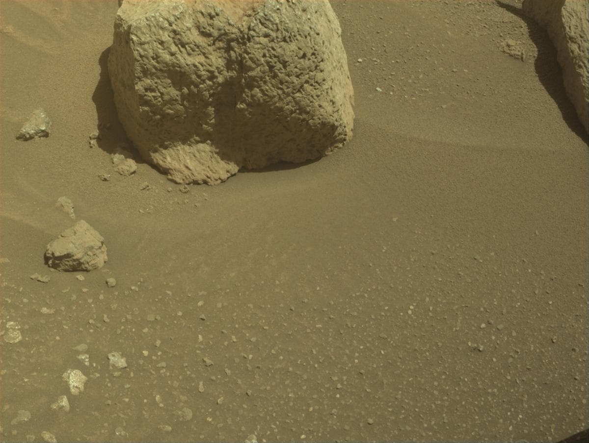 Mars image captured by FRONT_HAZCAM_RIGHT_A on Perseverance