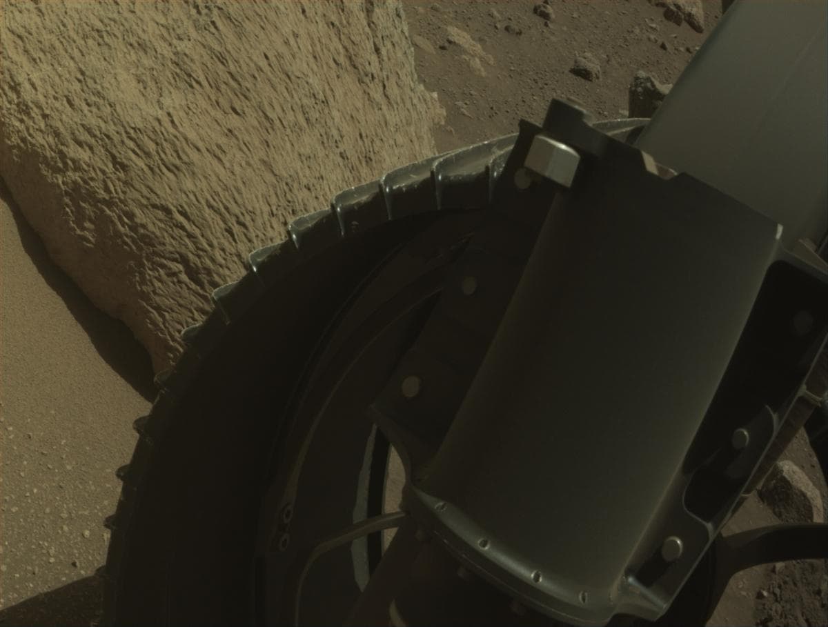 Mars image captured by FRONT_HAZCAM_RIGHT_A on Perseverance