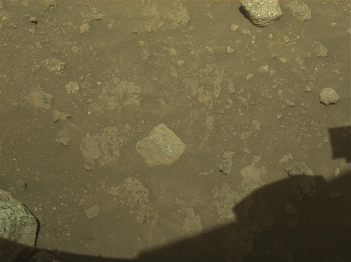 Mars image captured by FRONT_HAZCAM_RIGHT_A on Perseverance