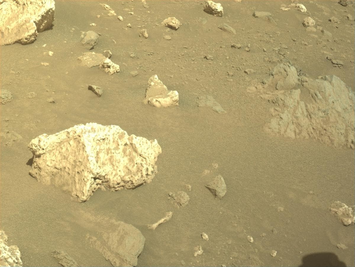 Mars image captured by FRONT_HAZCAM_LEFT_A on Perseverance