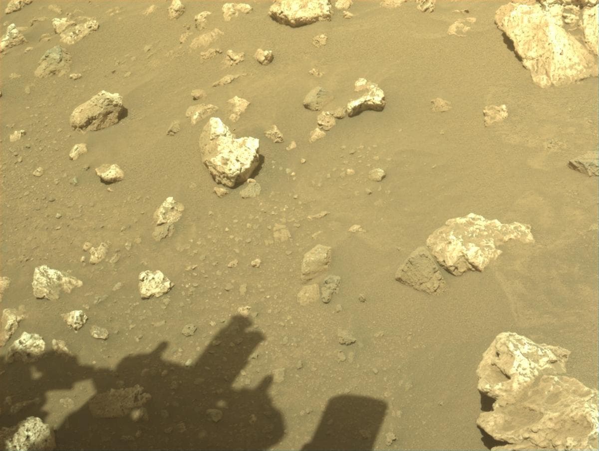 Mars image captured by FRONT_HAZCAM_LEFT_A on Perseverance
