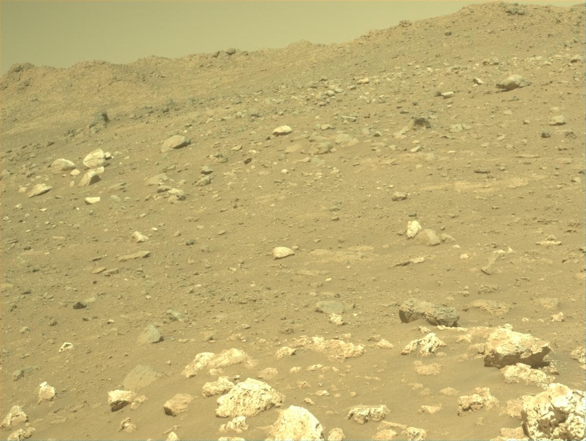 Mars image captured by FRONT_HAZCAM_LEFT_A on Perseverance