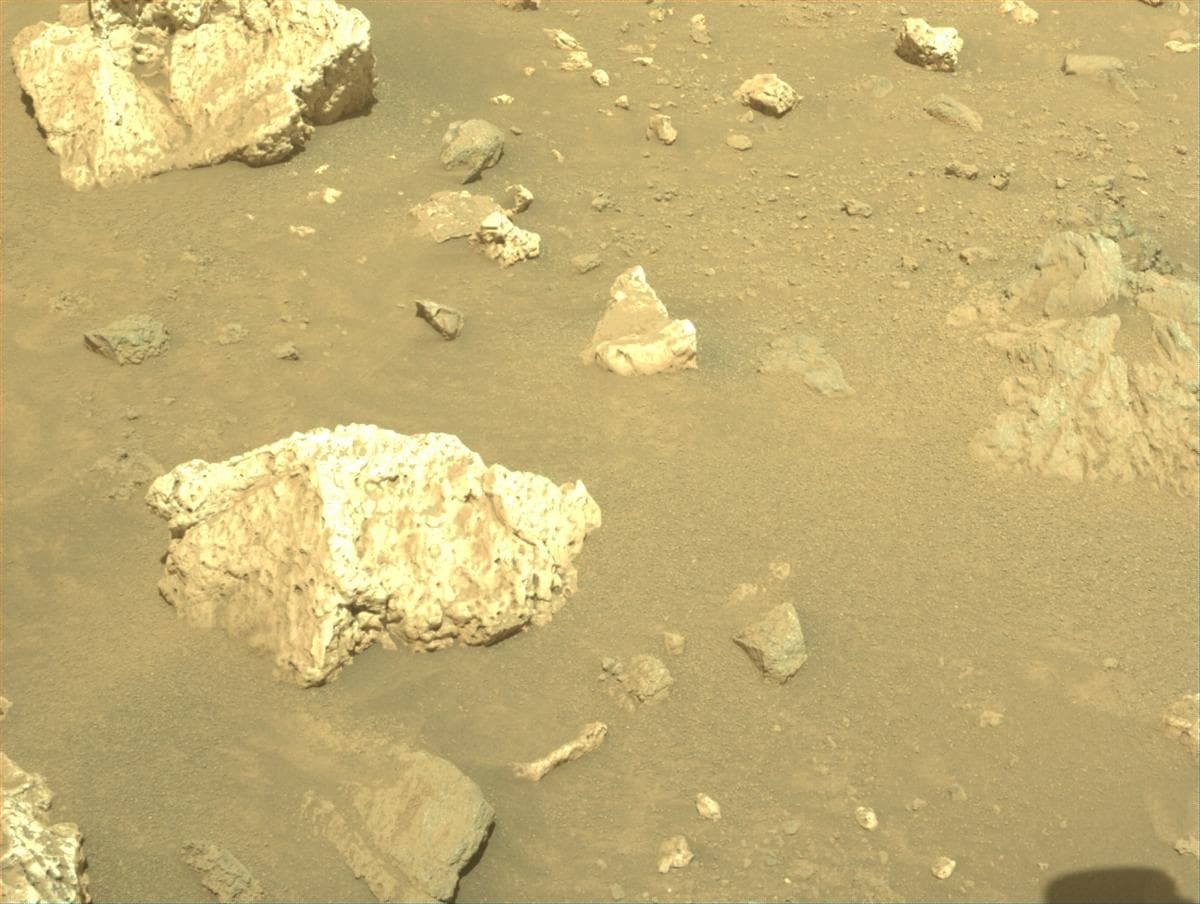 Mars image captured by FRONT_HAZCAM_RIGHT_A on Perseverance