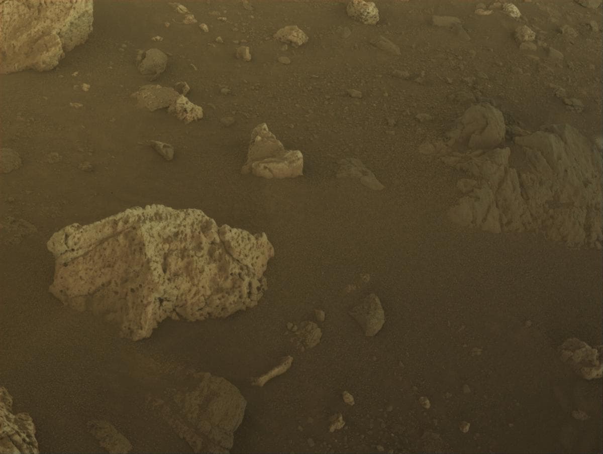 Mars image captured by FRONT_HAZCAM_LEFT_A on Perseverance
