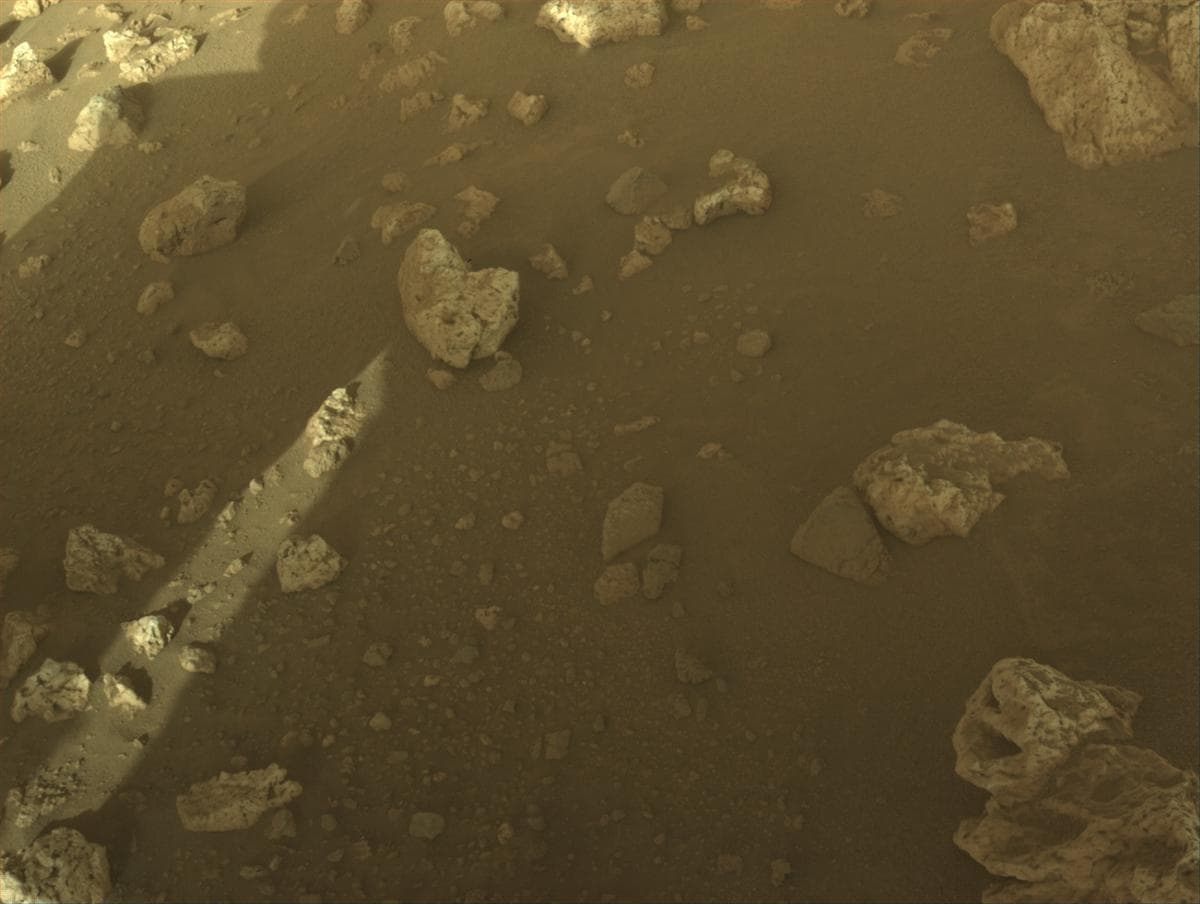 Mars image captured by FRONT_HAZCAM_LEFT_A on Perseverance