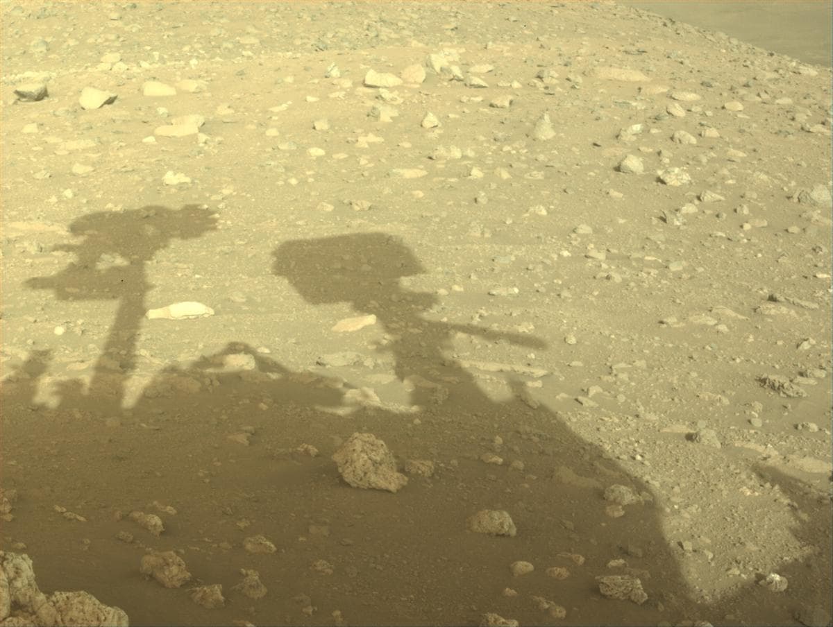 Mars image captured by FRONT_HAZCAM_LEFT_A on Perseverance