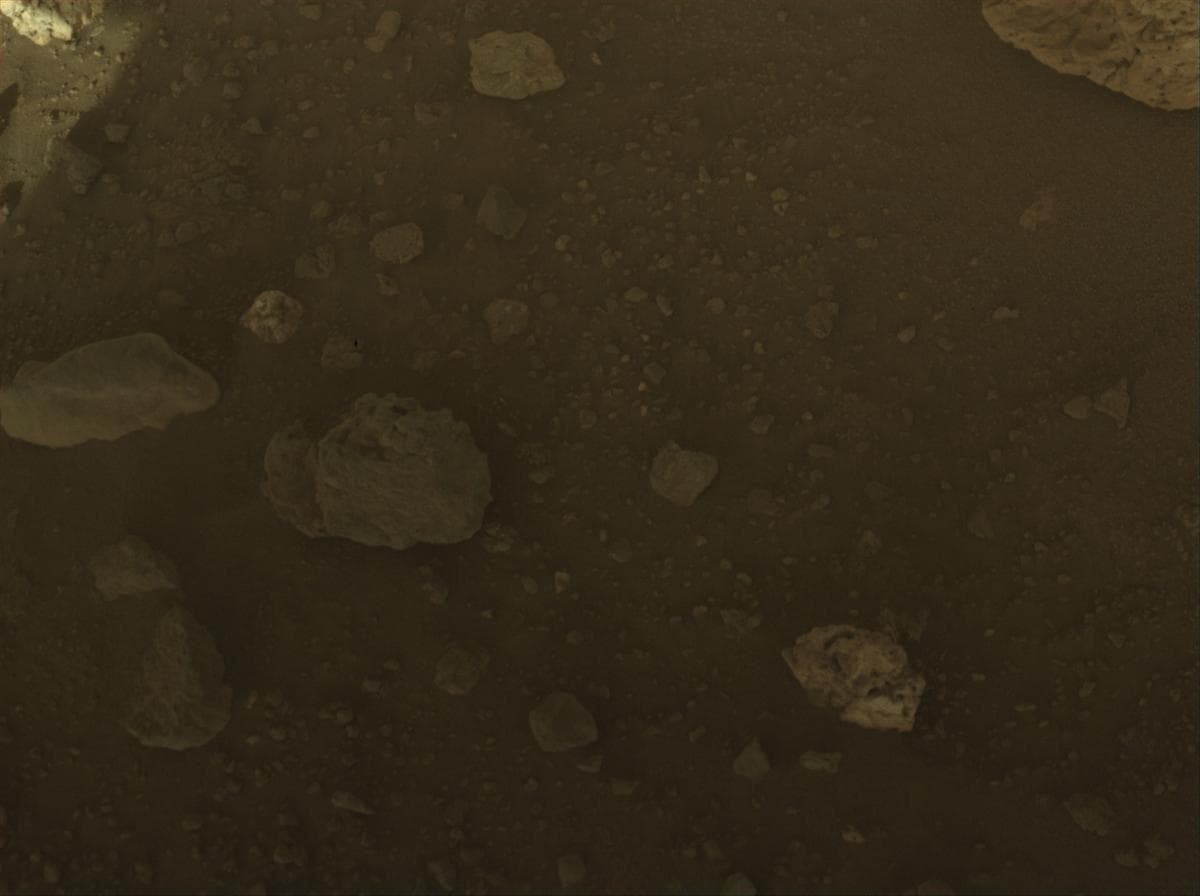 Mars image captured by FRONT_HAZCAM_LEFT_A on Perseverance