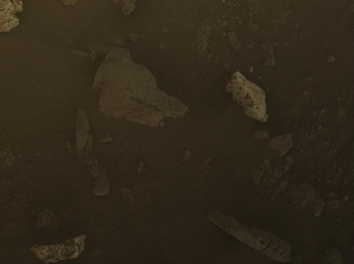 Mars image captured by FRONT_HAZCAM_LEFT_A on Perseverance