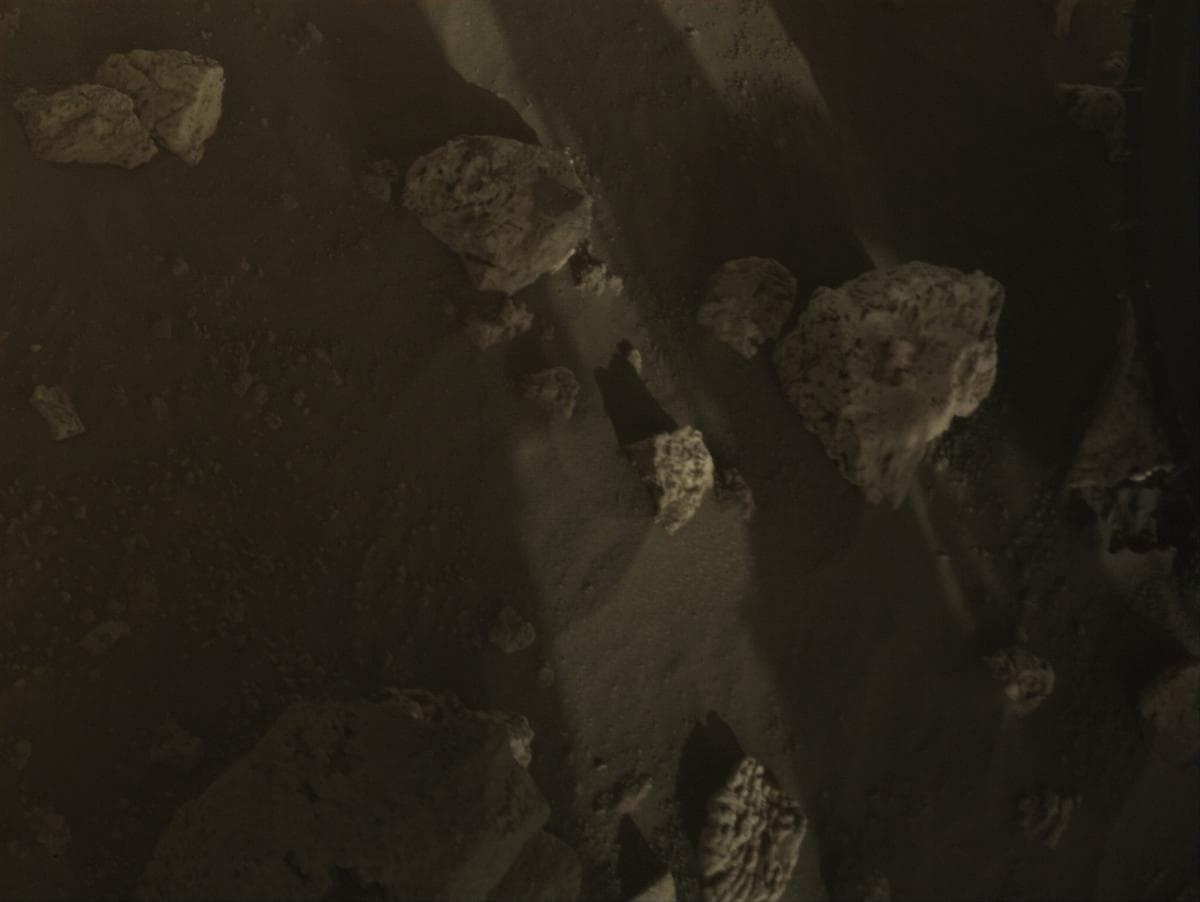 Mars image captured by FRONT_HAZCAM_LEFT_A on Perseverance