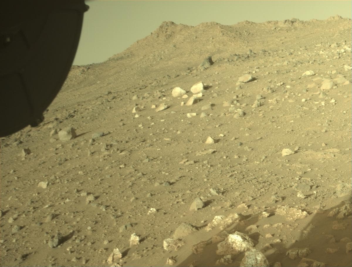 Mars image captured by FRONT_HAZCAM_RIGHT_A on Perseverance