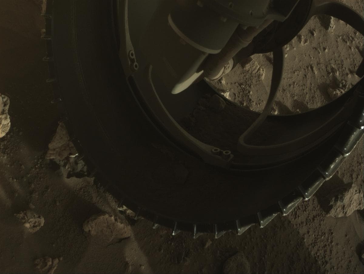 Mars image captured by FRONT_HAZCAM_RIGHT_A on Perseverance
