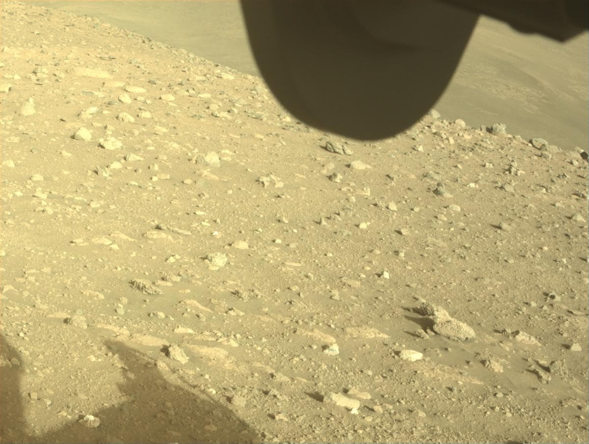 Mars image captured by FRONT_HAZCAM_RIGHT_A on Perseverance