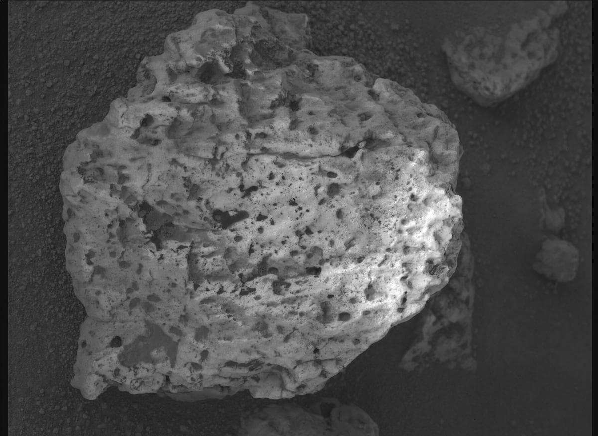 Mars image captured by SHERLOC_WATSON on Perseverance