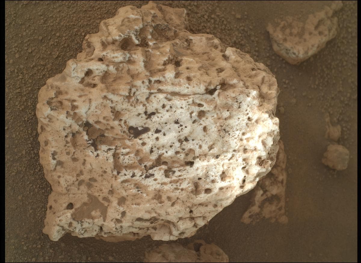 Mars image captured by SHERLOC_WATSON on Perseverance