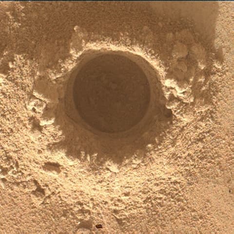 Foto de Marte da câmera MAHLI
