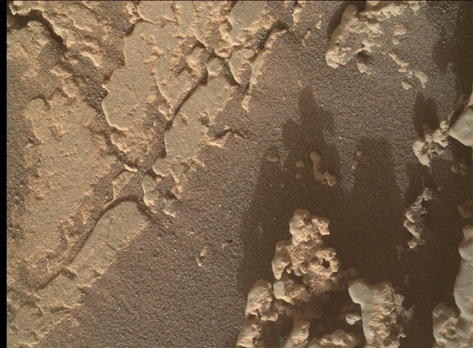 Foto de Marte da câmera MAHLI