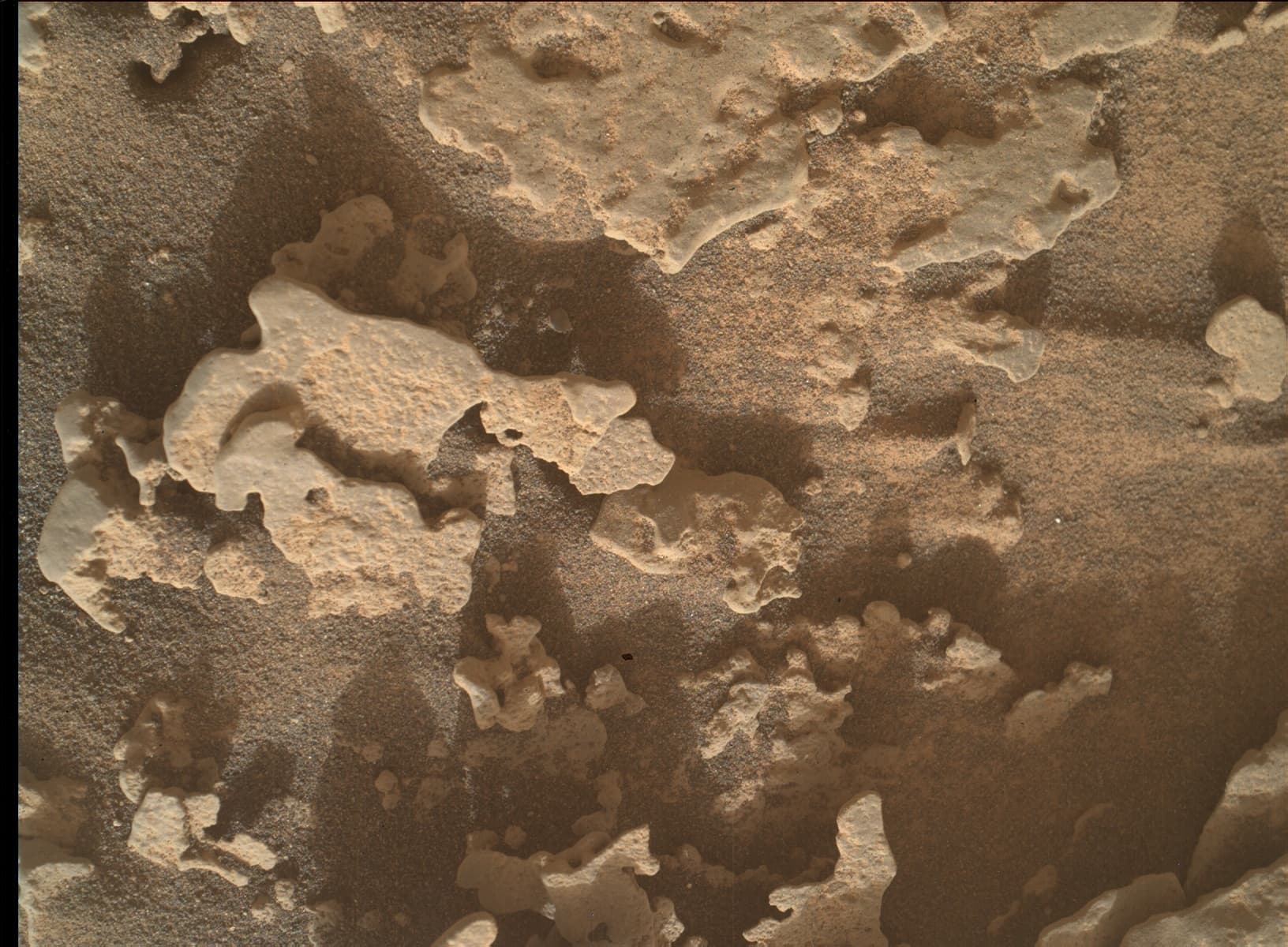 Foto de Marte da câmera MAHLI