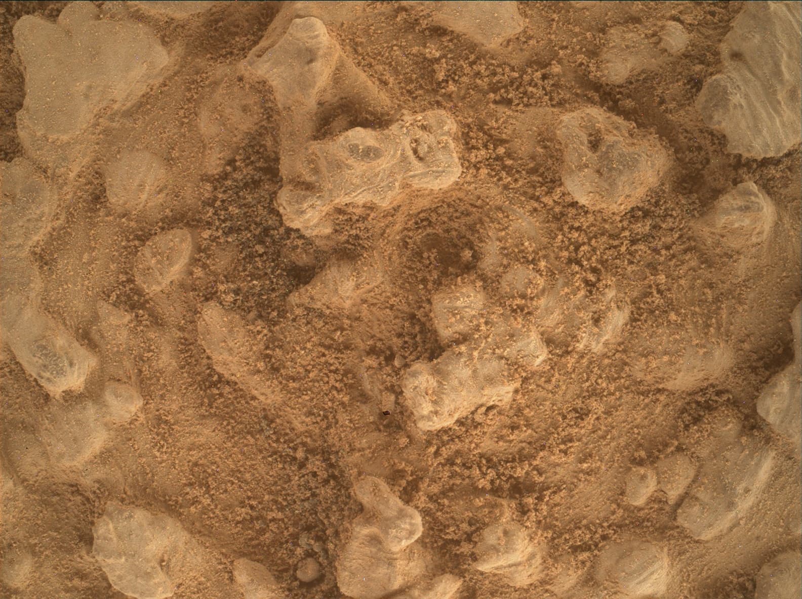 Foto de Marte da câmera MAHLI
