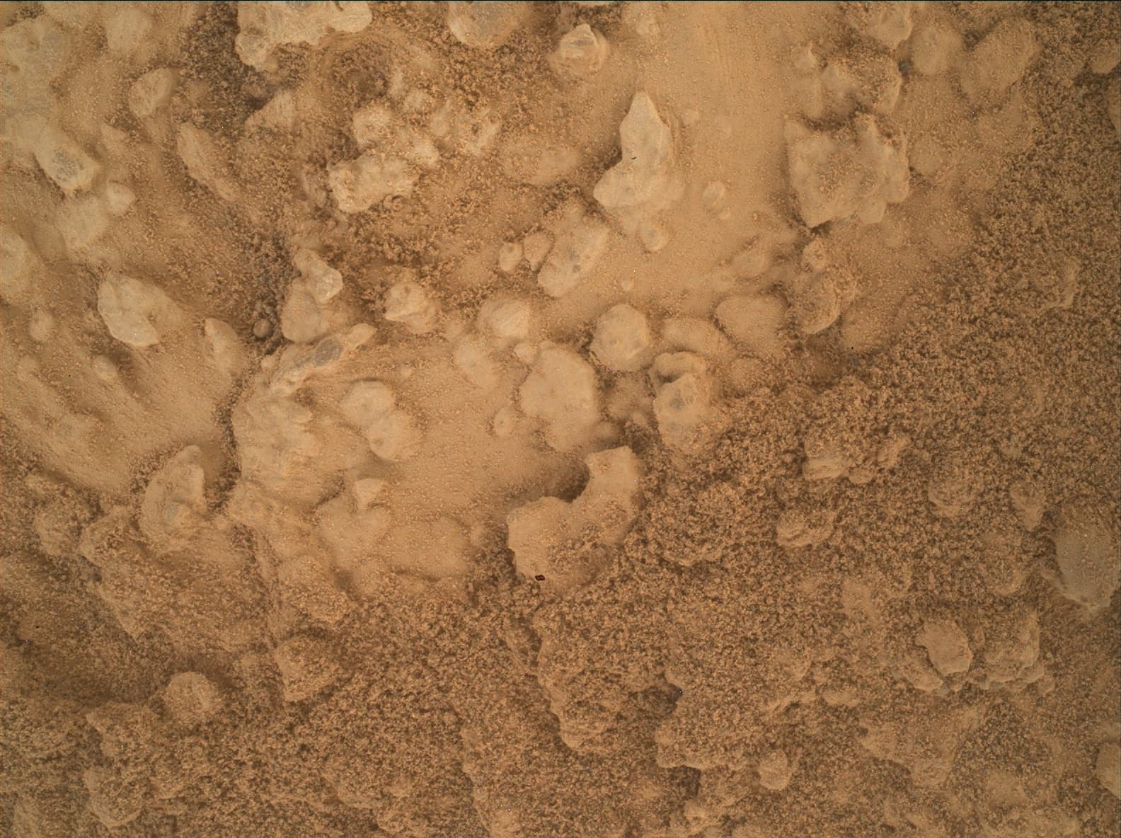 Foto de Marte da câmera MAHLI