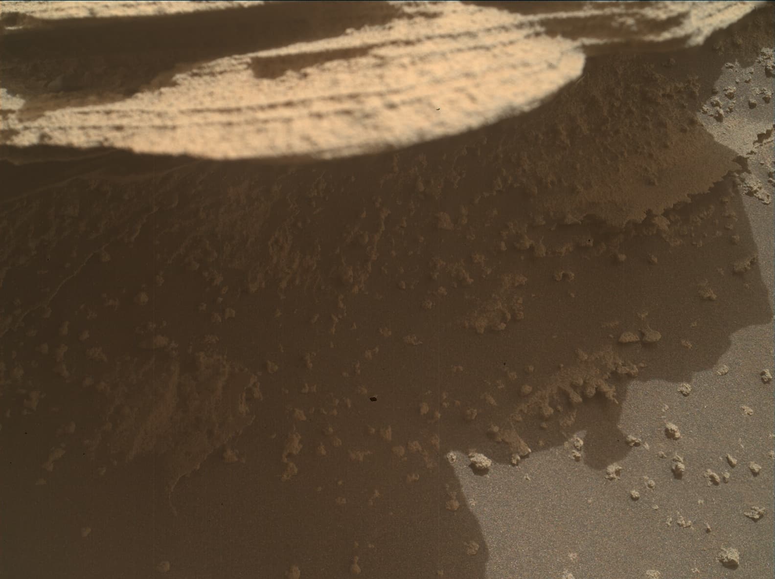 Mars image captured by MAHLI on Curiosity