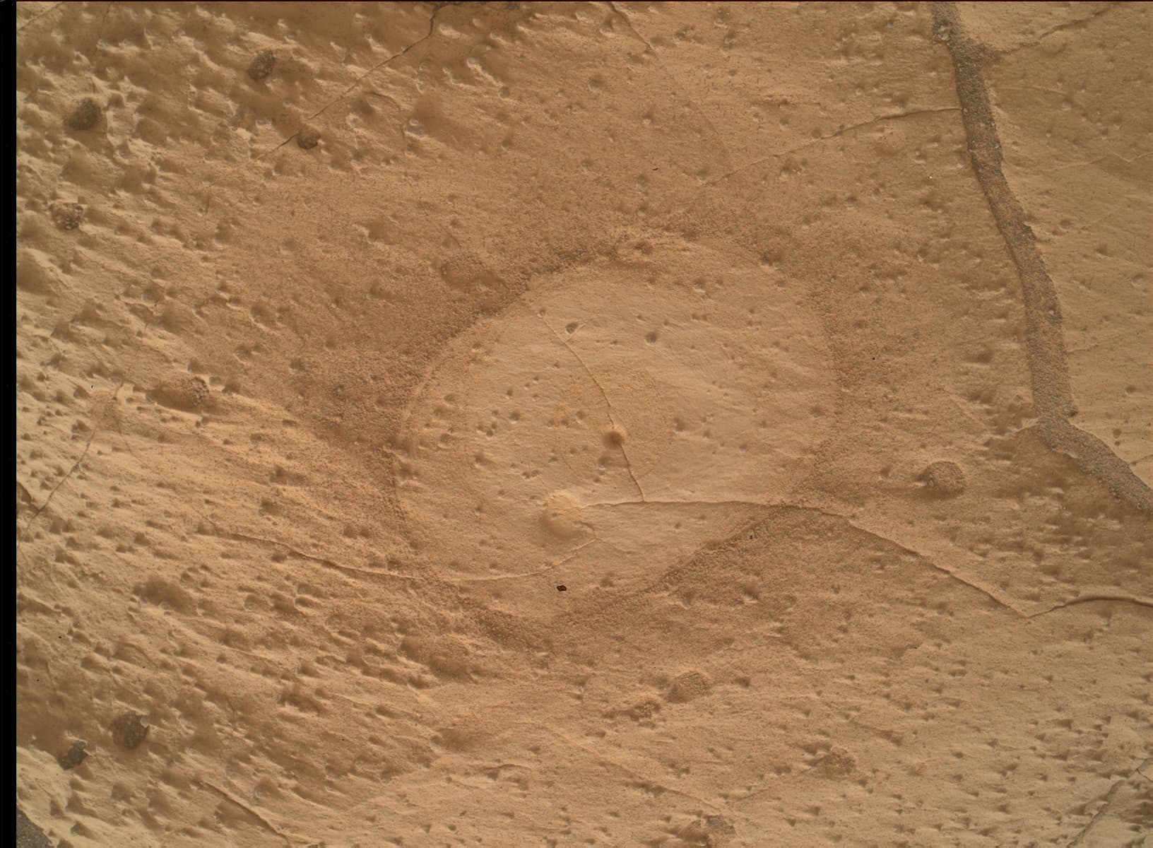 Mars image captured by MAHLI on Curiosity