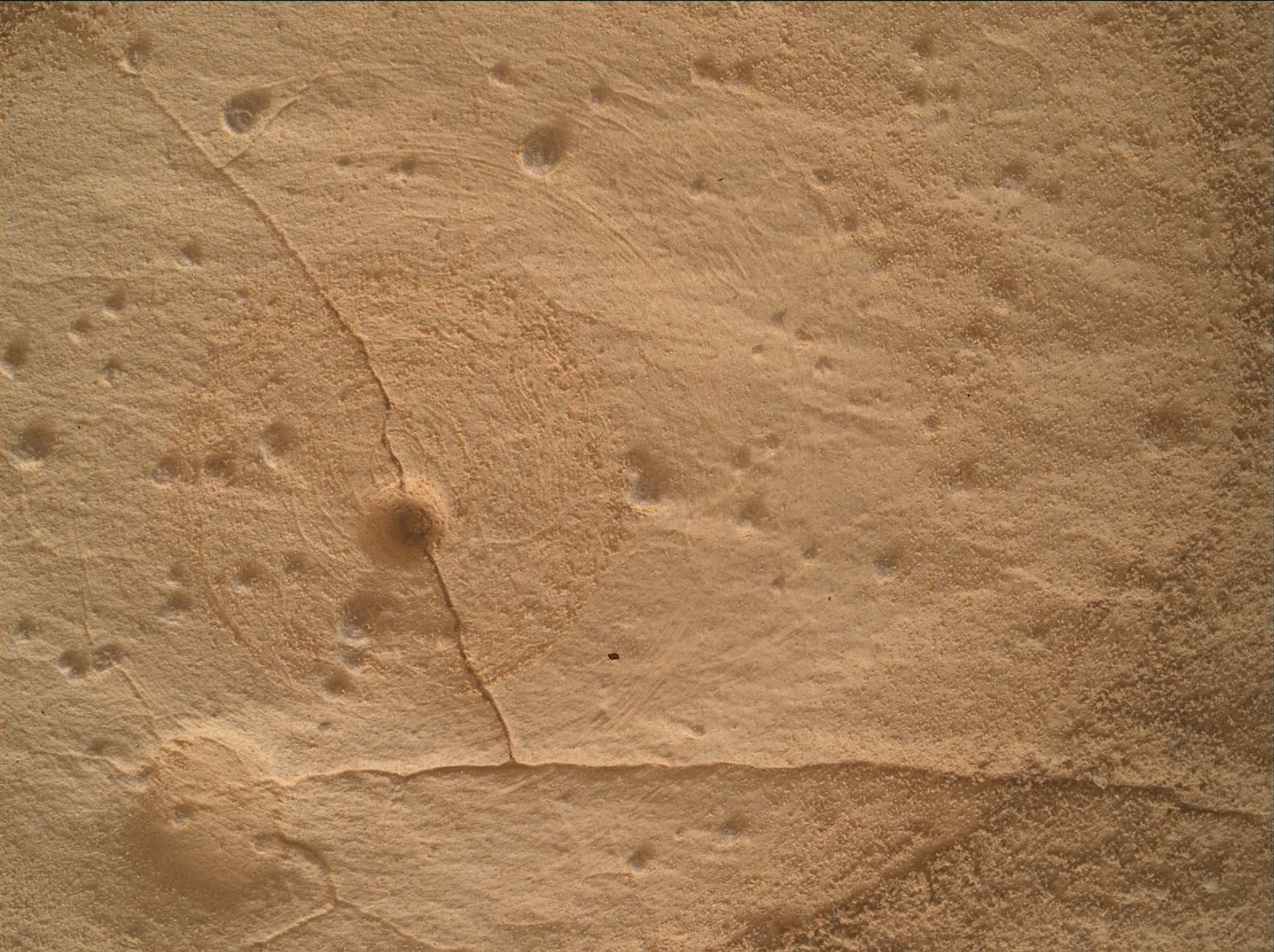 Mars image captured by MAHLI on Curiosity