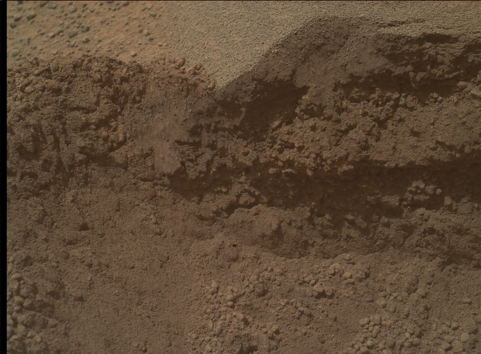Mars image captured by MAHLI on Curiosity