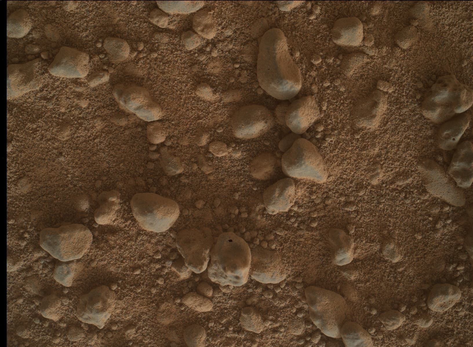Foto de Marte da câmera MAHLI
