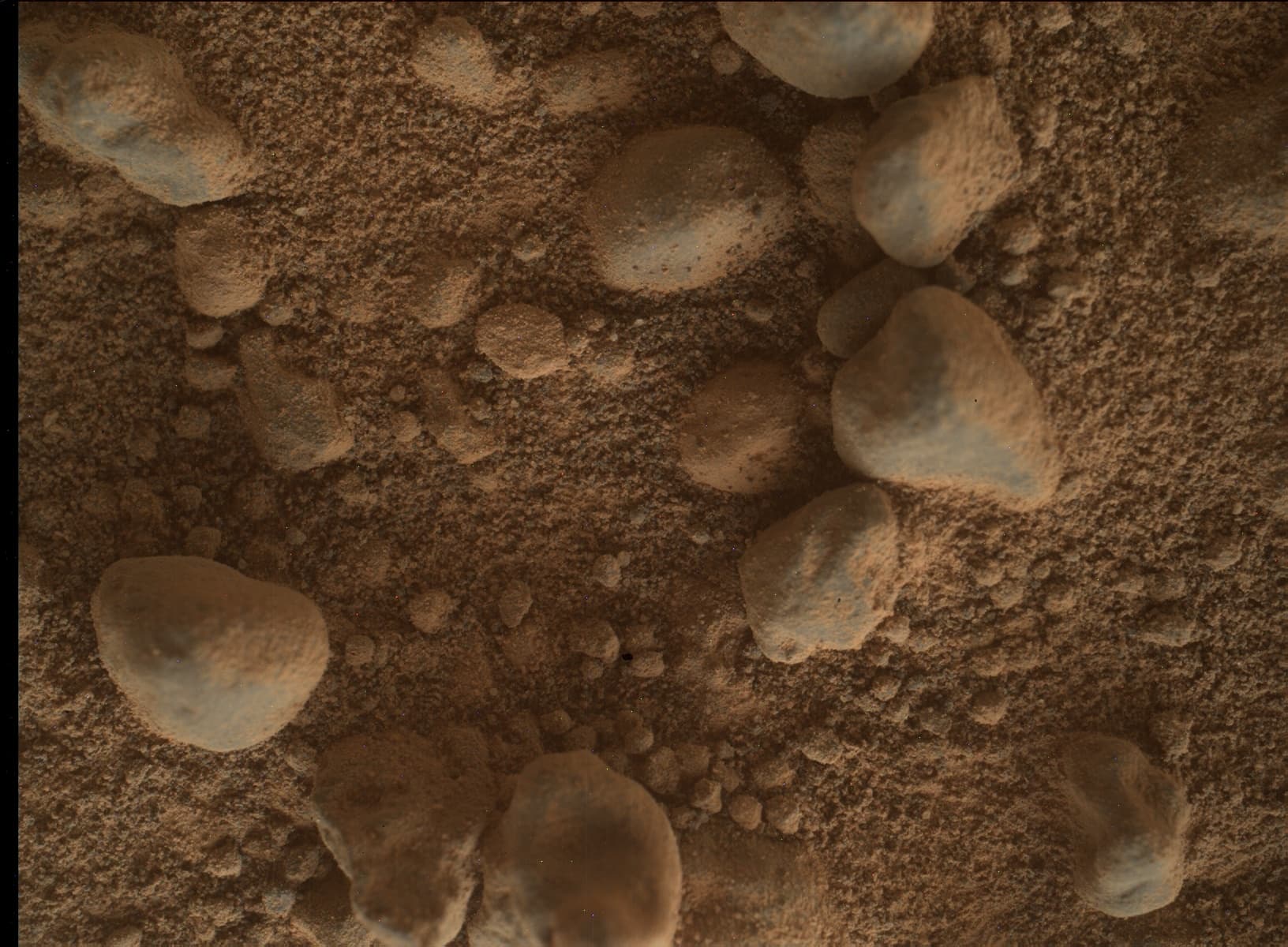 Mars image captured by MAHLI on Curiosity