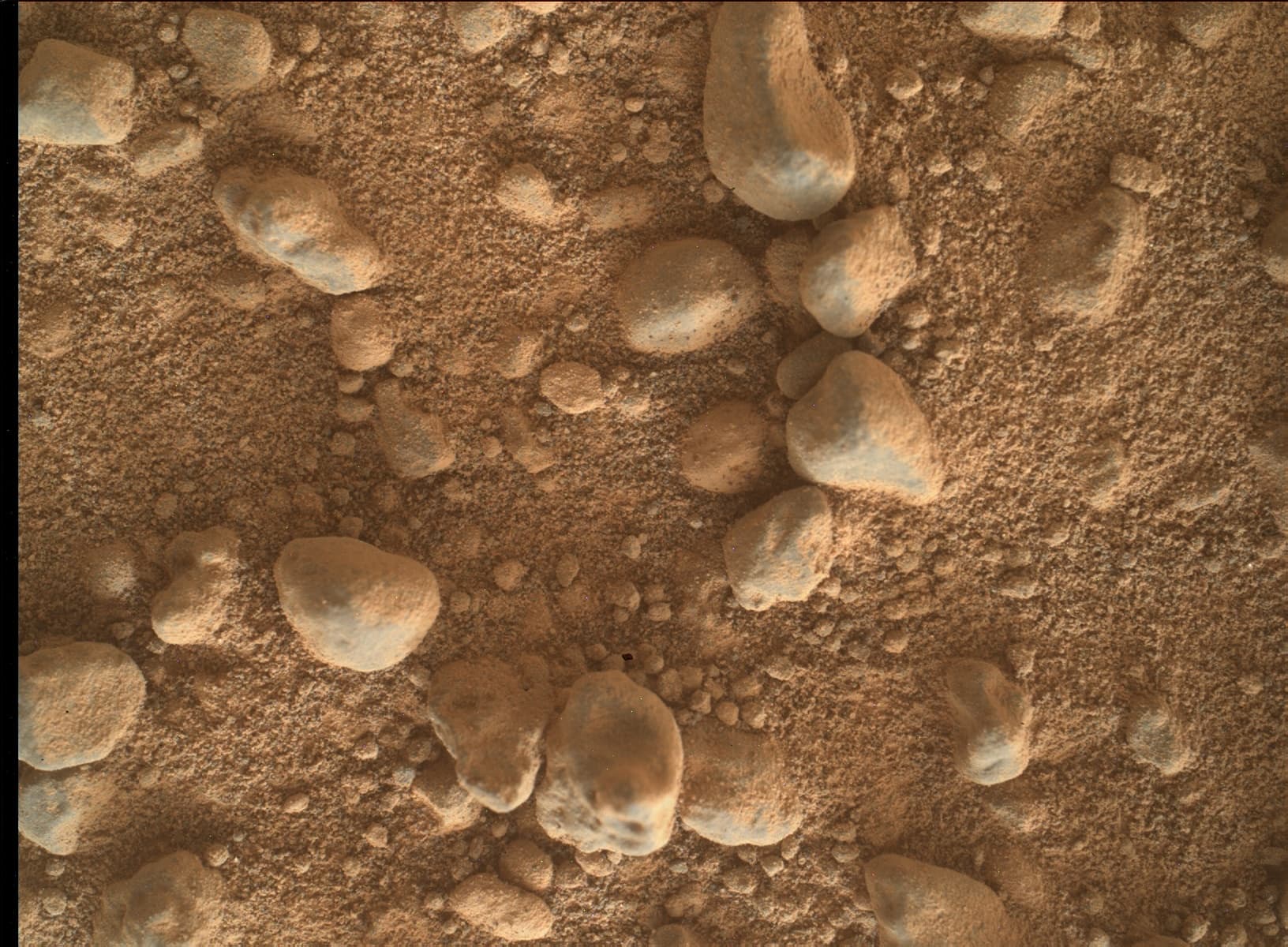 Foto de Marte da câmera MAHLI