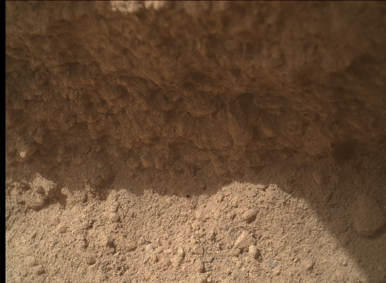 Mars image captured by MAHLI on Curiosity