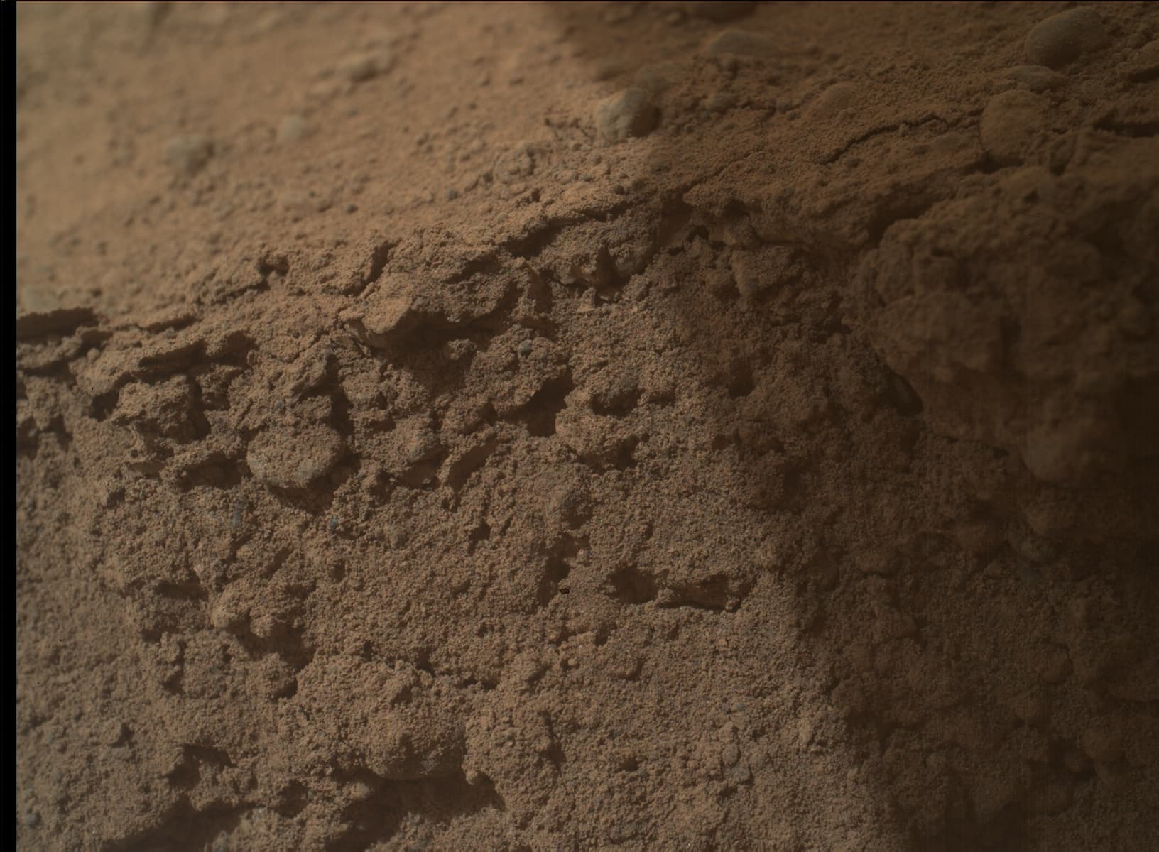 Mars image captured by MAHLI on Curiosity