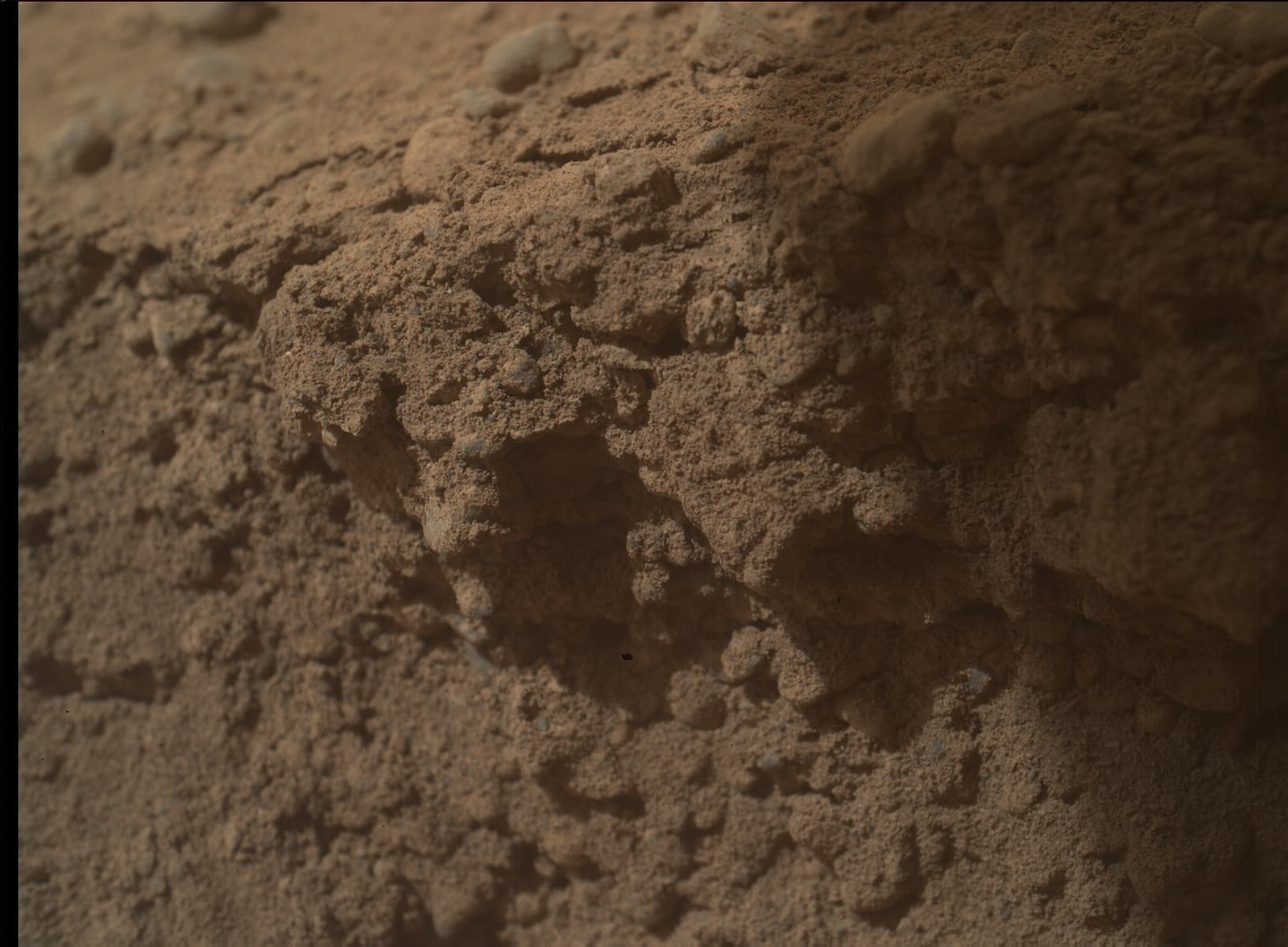 Mars image captured by MAHLI on Curiosity