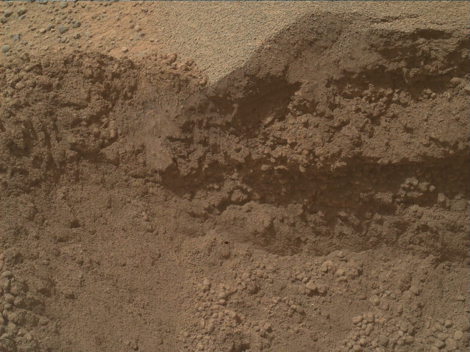 Mars image captured by MAHLI on Curiosity