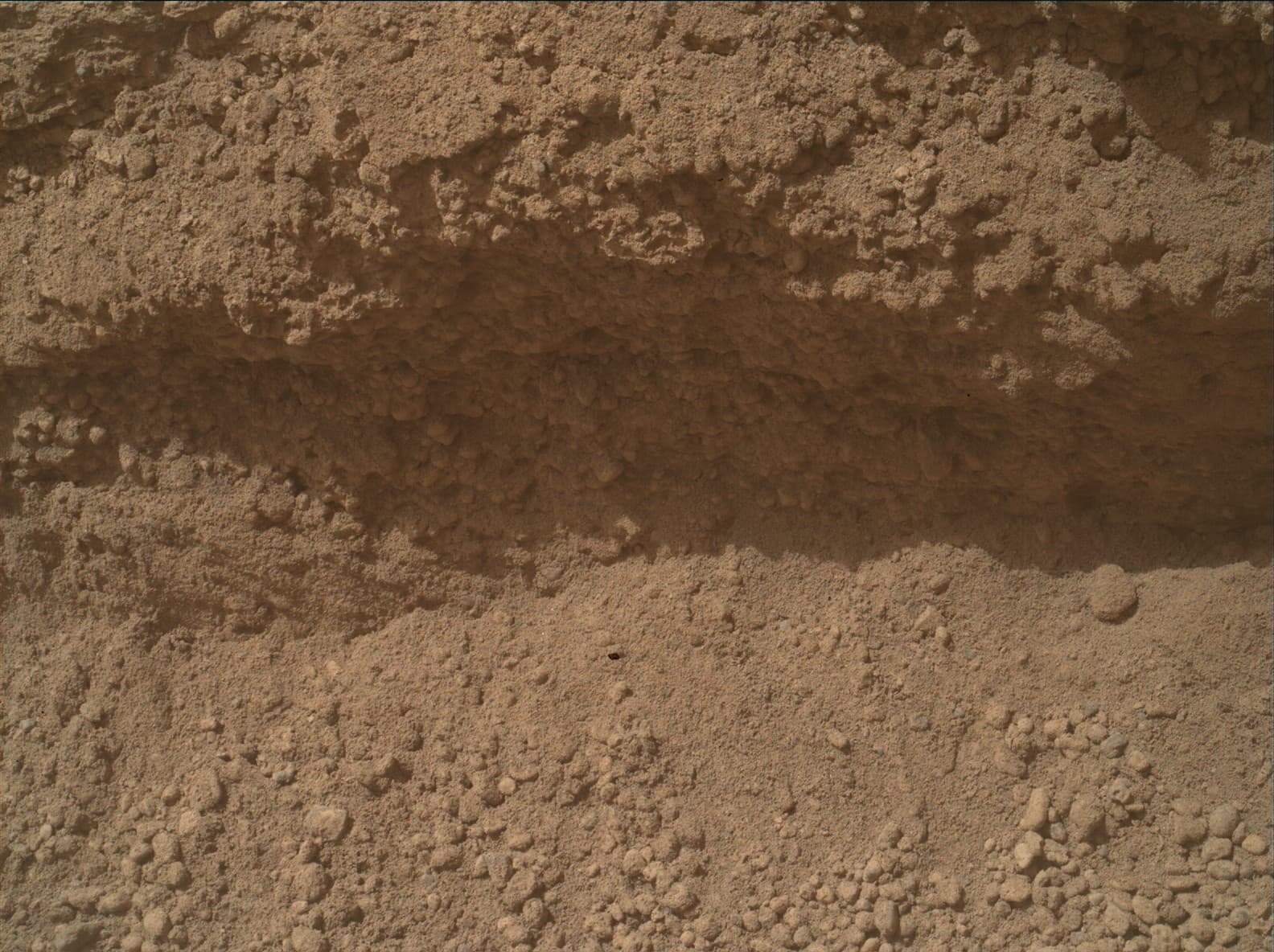 Mars image captured by MAHLI on Curiosity