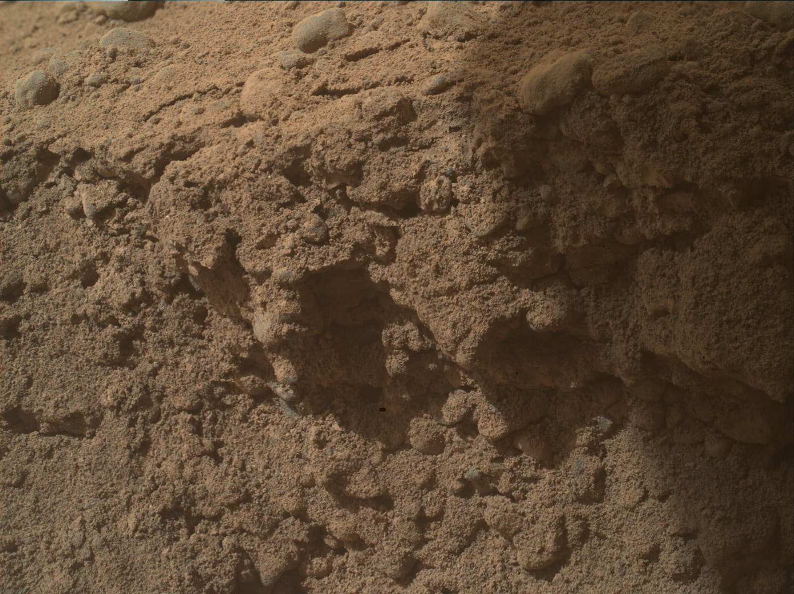 Mars image captured by MAHLI on Curiosity