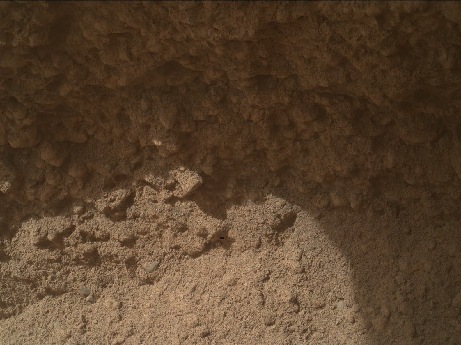 Mars image captured by MAHLI on Curiosity