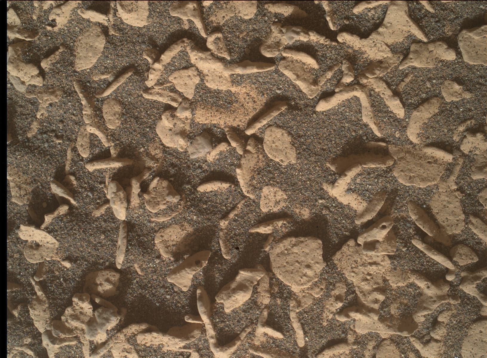 Foto de Marte da câmera MAHLI