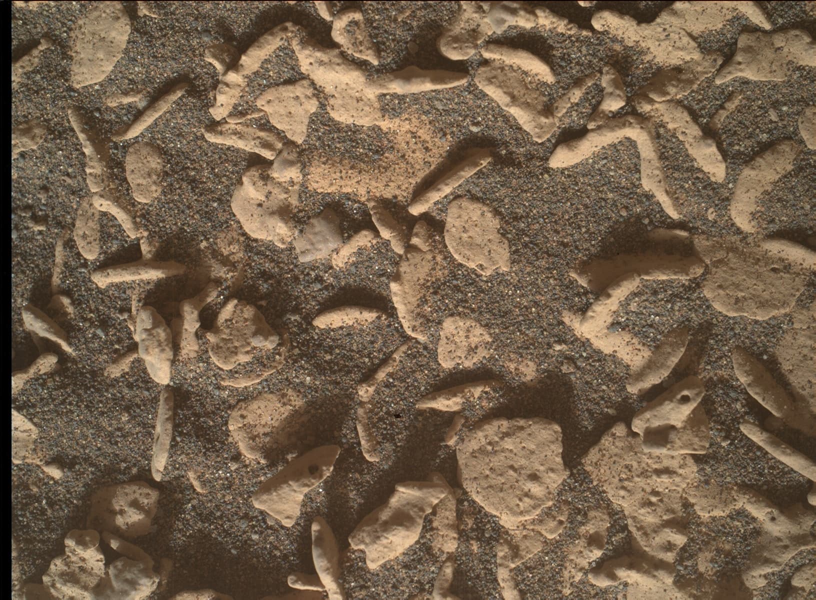 Foto de Marte da câmera MAHLI