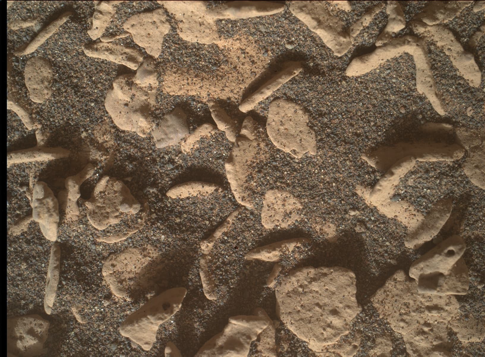 Foto de Marte da câmera MAHLI