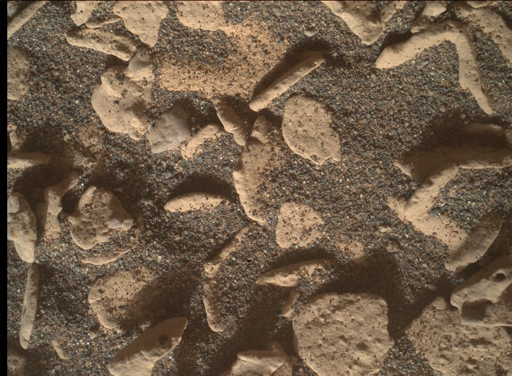 Foto de Marte da câmera MAHLI
