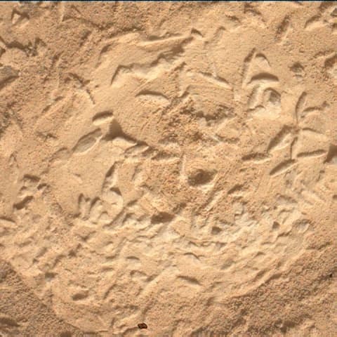 Foto de Marte da câmera MAHLI