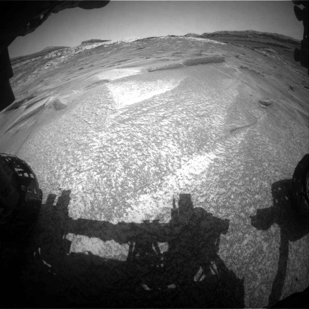 Mars image captured by FHAZ_LEFT_B on Curiosity