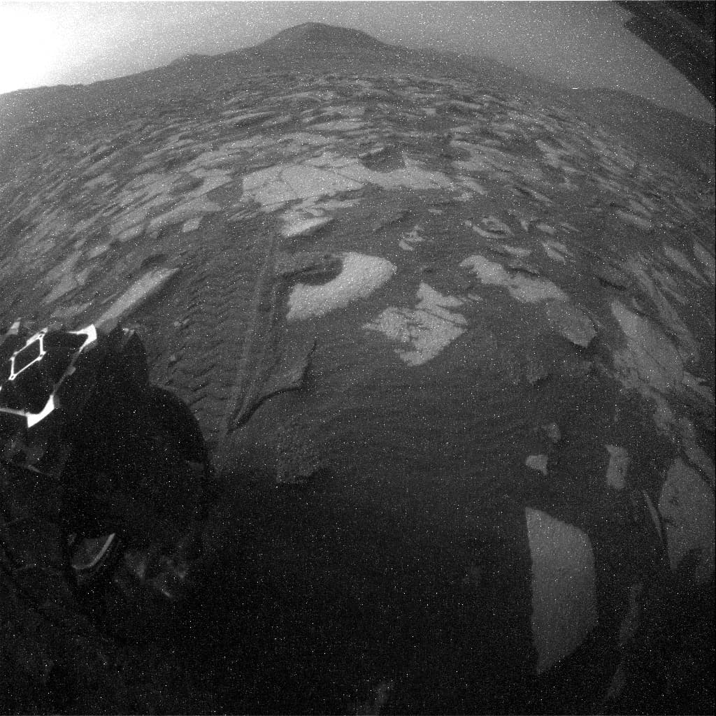 Mars image captured by RHAZ_LEFT_B on Curiosity