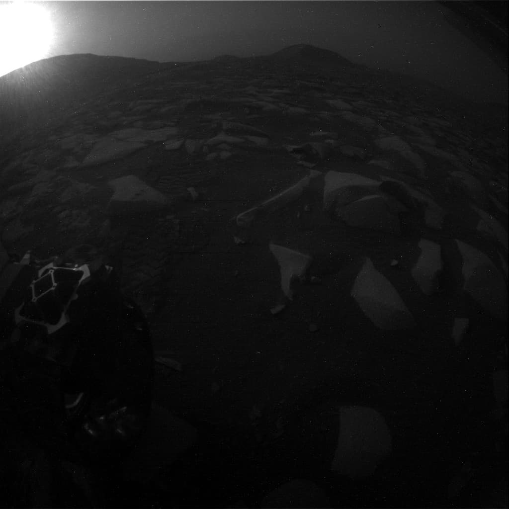Mars image captured by RHAZ_LEFT_B on Curiosity