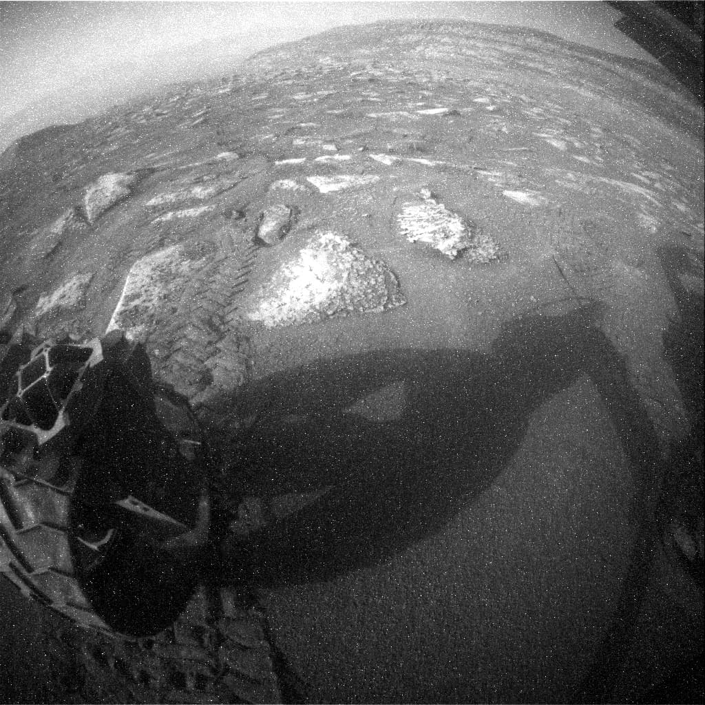 Mars image captured by RHAZ_LEFT_B on Curiosity