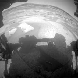 Mars image captured by FHAZ_LEFT_B on Curiosity