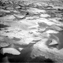 Mars image captured by NAV_LEFT_B on Curiosity