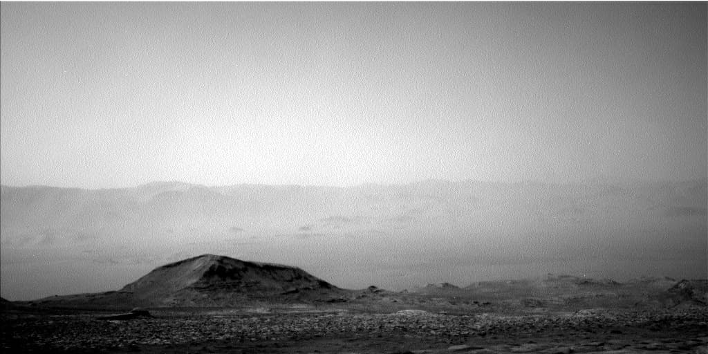 Mars image captured by NAV_LEFT_B on Curiosity