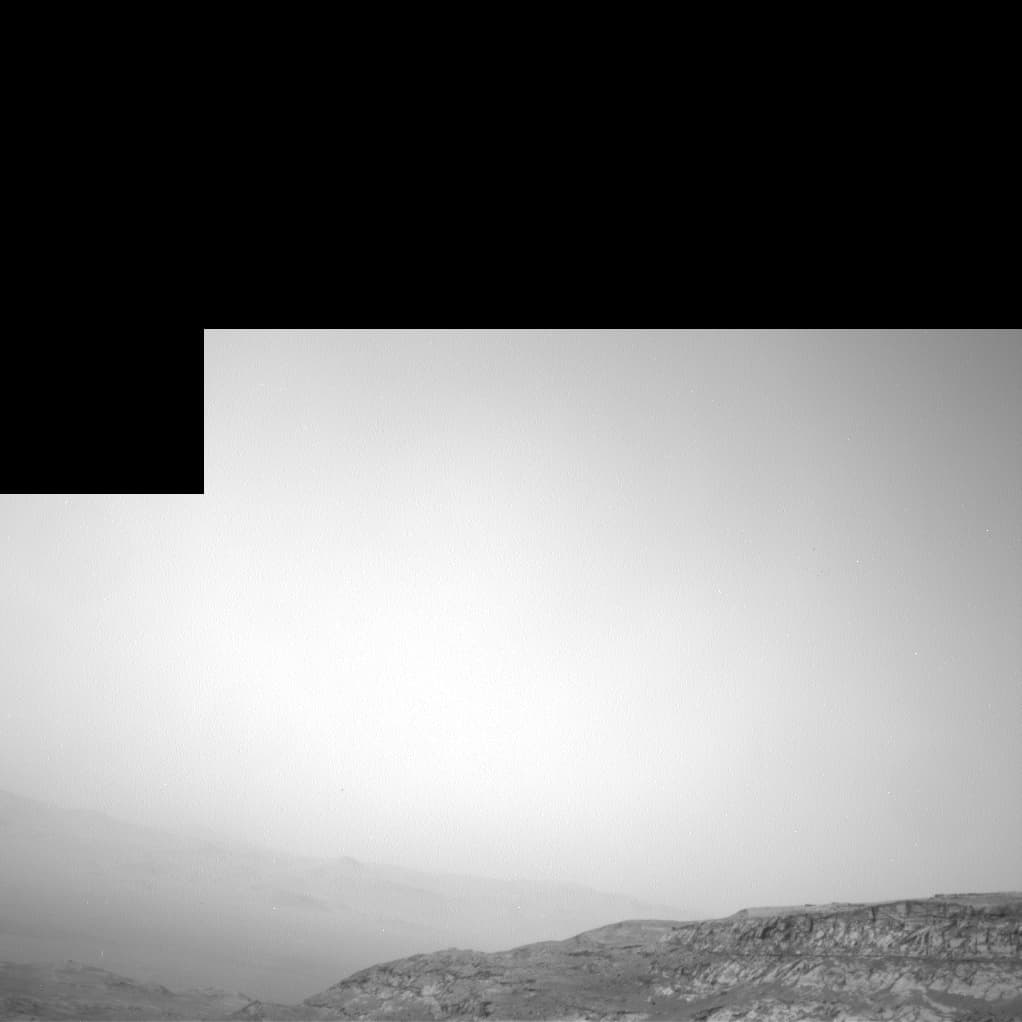 Mars image captured by NAV_RIGHT_B on Curiosity